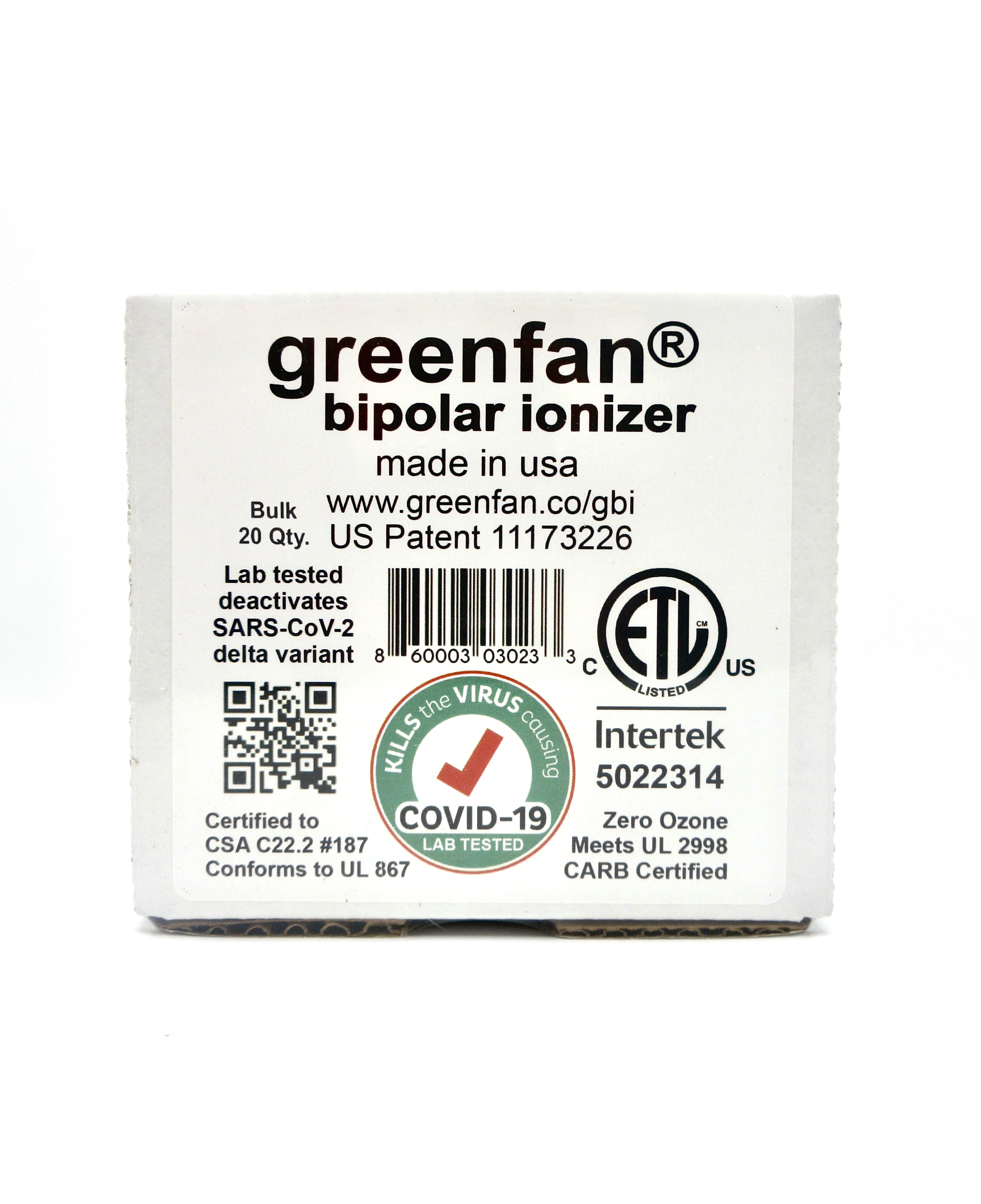 Bipolar Ionizer Bulk 20 Qty